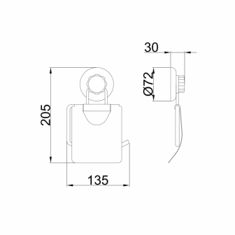 Тримач для туалетного паперу Frap F3903