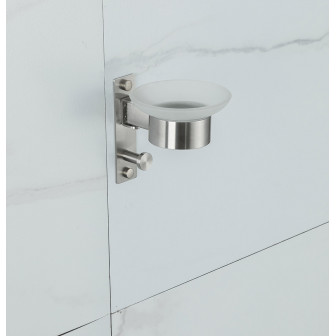 Мильниця Frap F30402, з гачком для рушника, нержавіюча сталь