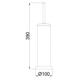 Йоржик туалетний Frap F901 підлоговий, хром
