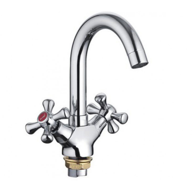 Змішувач для умивальника Frap H732 F13732-B, хром  фото