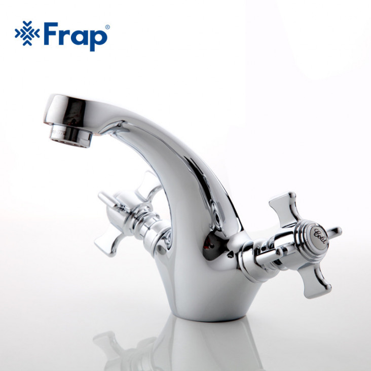 Змішувач для умивальника Frap F1024, хром фото