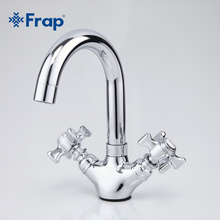 Змішувач для умивальника Frap H24 F1324, хром фото