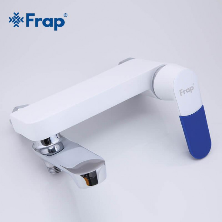 Змішувач для ванни Frap F3234, білий/хром фото