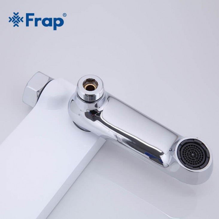 Змішувач для ванни Frap F3234, білий/хром фото