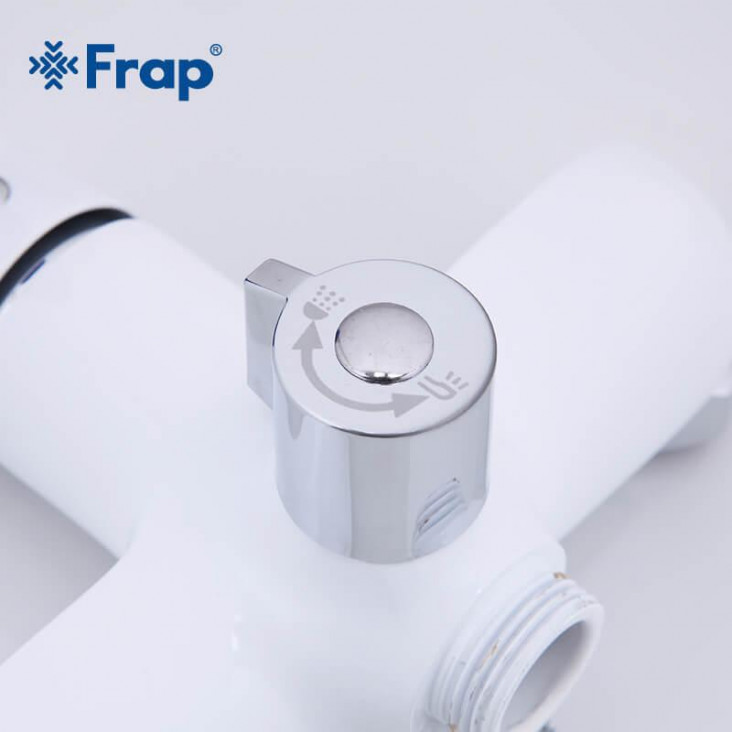 Змішувач для ванни Frap F2234, білий/хром фото