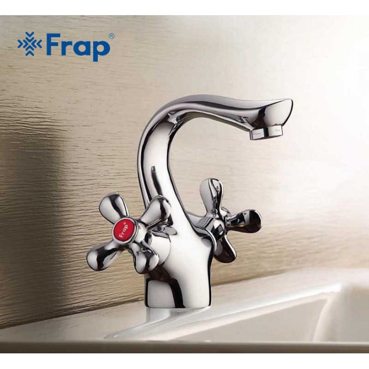 Змішувач для умивальника Frap H731 F10731-B, хром фото