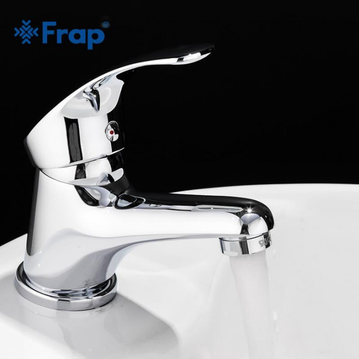 Змішувач для умивальника Frap F1036, хром фото