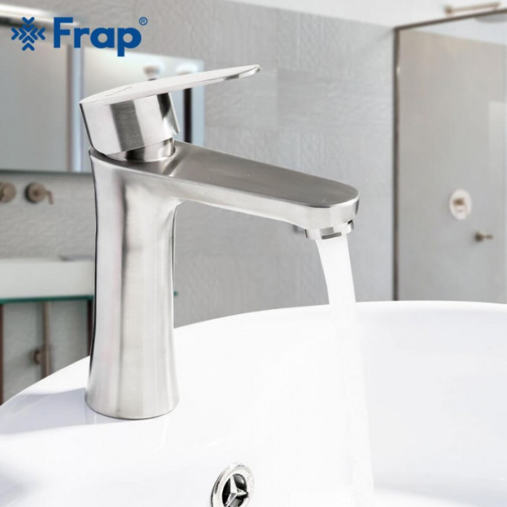 Змішувач для умивальника Frap H48 F1048, хром фото