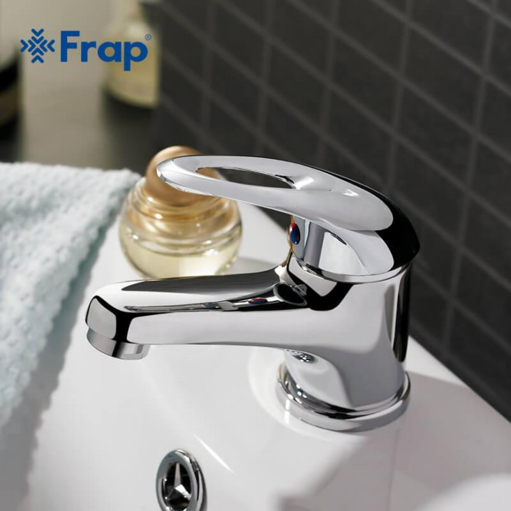 Змішувач для умивальника Frap H03 F1003, хром фото