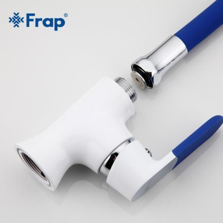 Корпус змішувача для кухні Frap H34 F4034 під гнучкий вилив, білий/хром фото