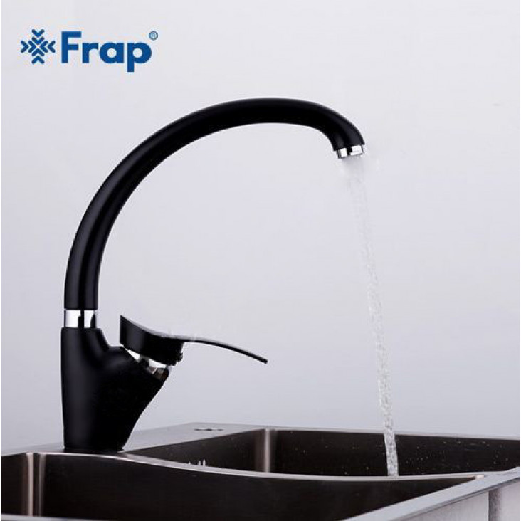 Змішувач для кухні Frap H01 F4101-11, чорний фото