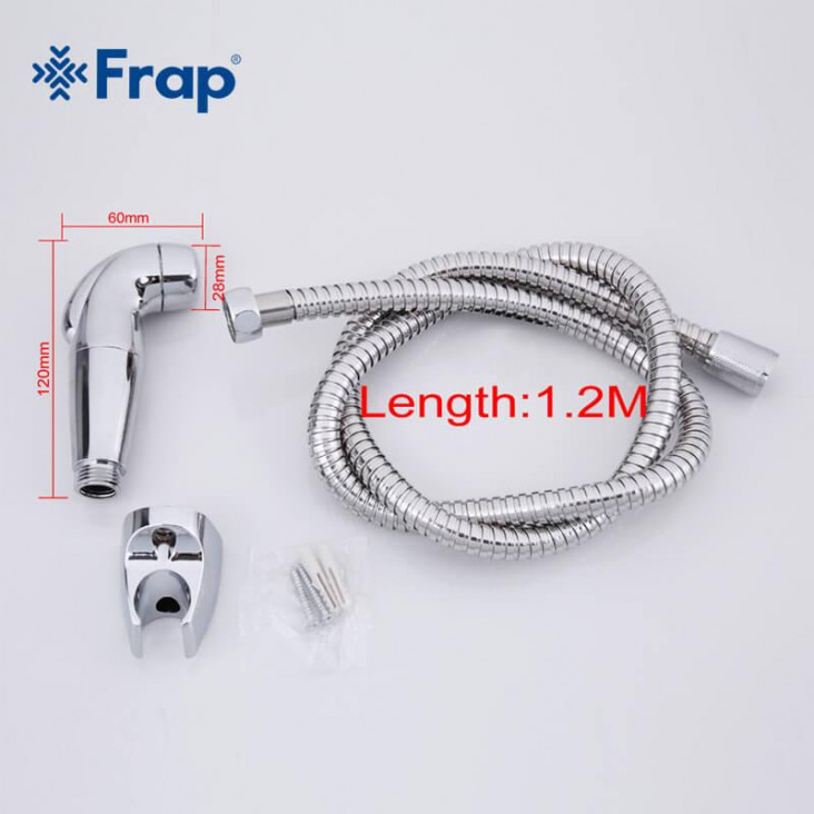 Гігієнічний набір Frap F27 (лійка, шланг, кронштейн) фото