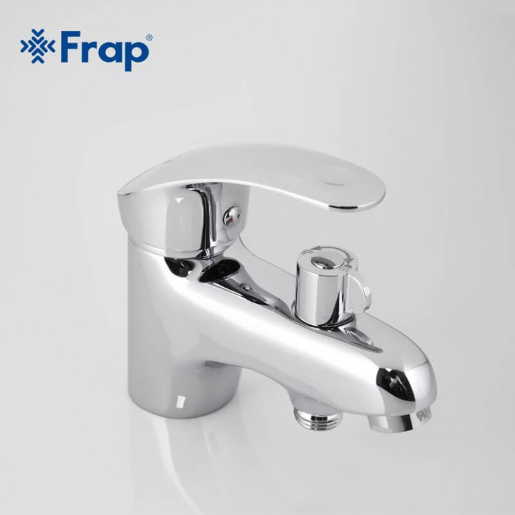 Змішувач для умивальника Frap F1221 з душовою лійкою, хром фото