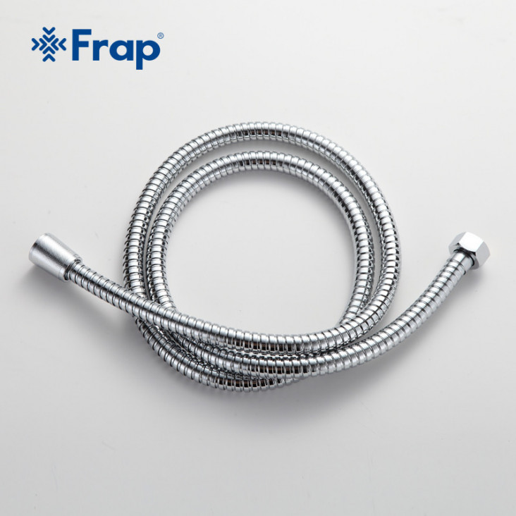 Шланг душовий Frap F43, нержавіюча сталь, 1500 мм, хром фото