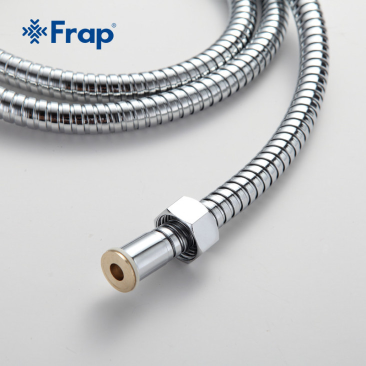 Шланг душовий Frap F43, нержавіюча сталь, 1500 мм, хром фото