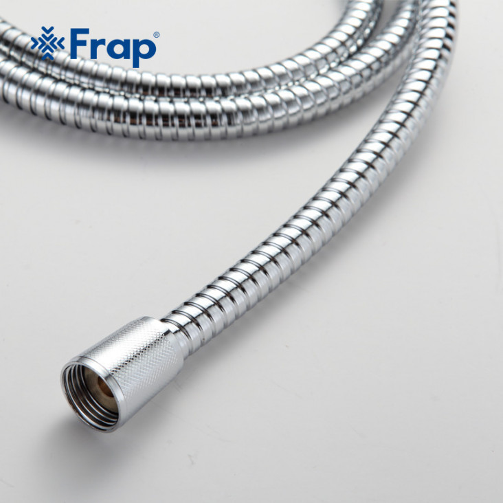 Шланг душовий Frap F43, нержавіюча сталь, 1500 мм, хром фото