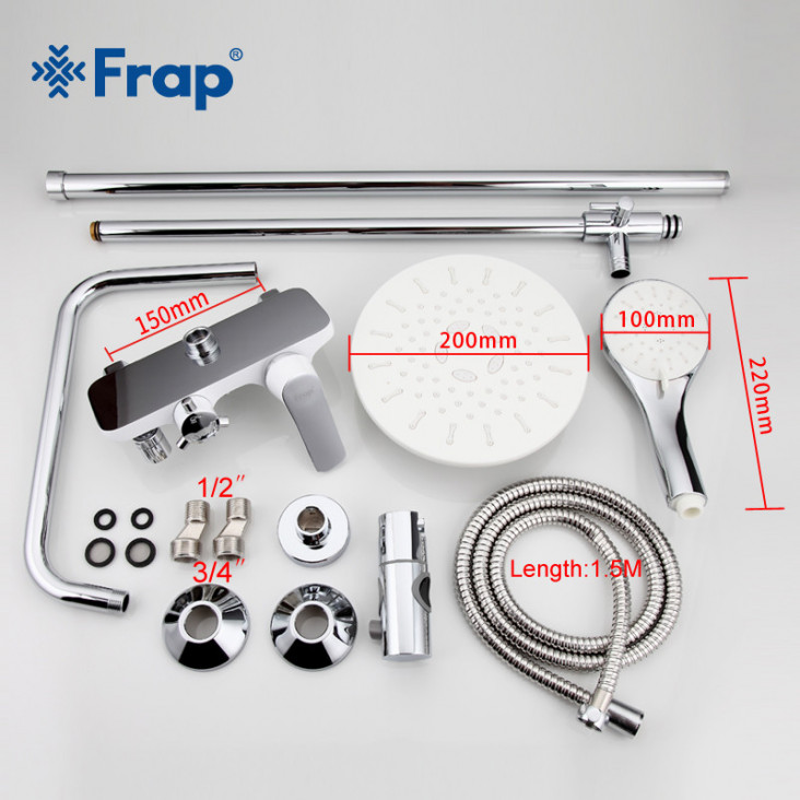Душова система Frap H31 F2431 з верхнім душем фото