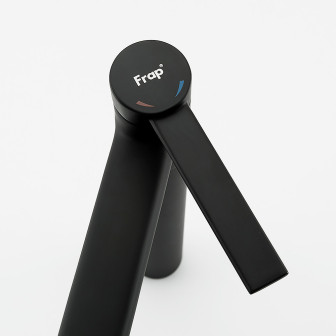 Смеситель для раковины высокий FRAP F1067-62, черный