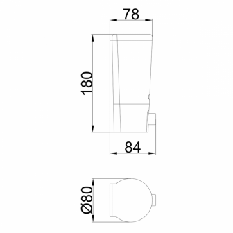 Дозатор рідкого мила Frap F406