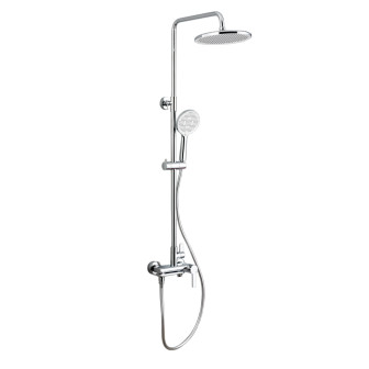 Душевая система FRAP F2488 с поворотным изливом, 3 функции, латунь, хром