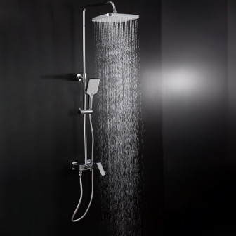 Душевая система FRAP F2487, 3 функции, клавиш. переключ., хром