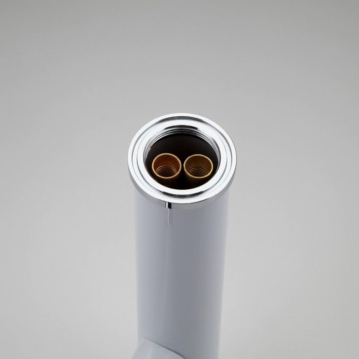 Змішувач для умивальника Frap F1052-14 високий, білий/хром фото