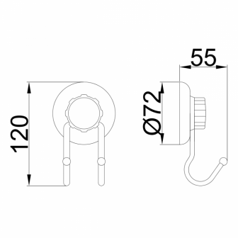 Гачок для ванної Frap F3905-2