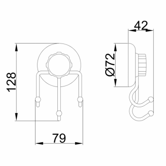 Гачок для ванної Frap F3905-3
