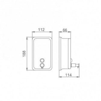 Дозатор рідкого мила Frap F402