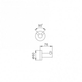 Гачок для рушників подвійний Frap F30105-2