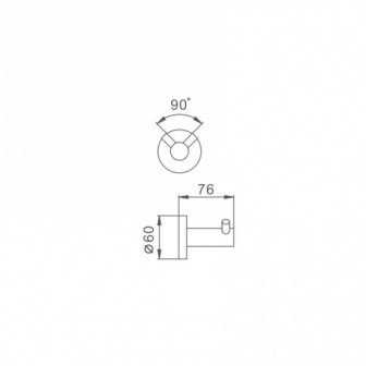 Гачок для рушників подвійний Frap F30205-2