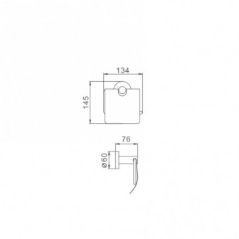 Паперотримач для туалету Frap F30103