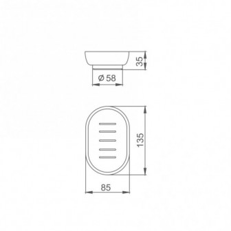 Тарілка для мильниці Frap F751