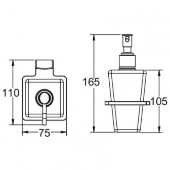 Дозатор для рідкого мила Frap F1827