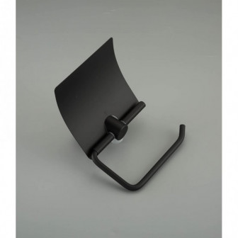 Паперотримач для туалету чорний Frap F30203