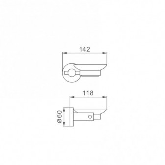 Мильниця настінна Frap F30202
