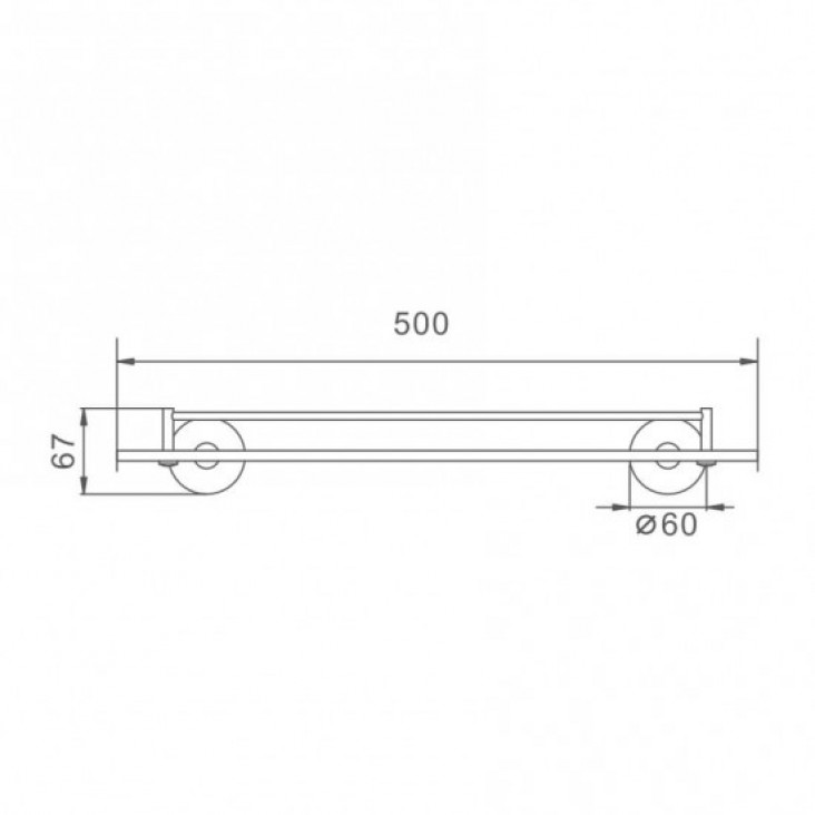 Полка для ванни скляна Frap F30207 фото