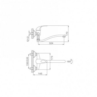 Смеситель для ванны Frap F2102-B