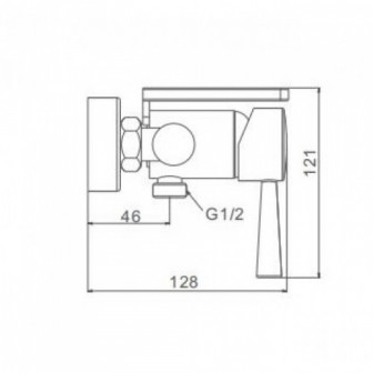 Гігієнічний душ із змішувачем Frap F7514